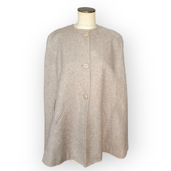 Vintage Lilli Ann Collections Wool Cape Structured Size see measurements - Picture 1 of 16